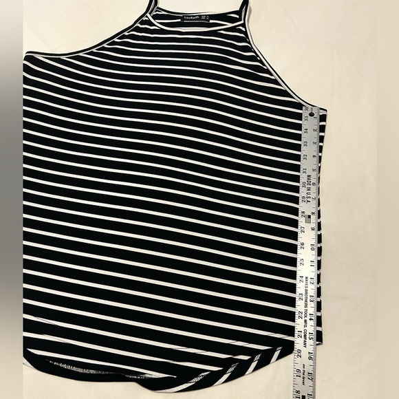 Women’s Striped Cotton Spandex Halter Tank Top Size XL EUC - Picture 5 of 7